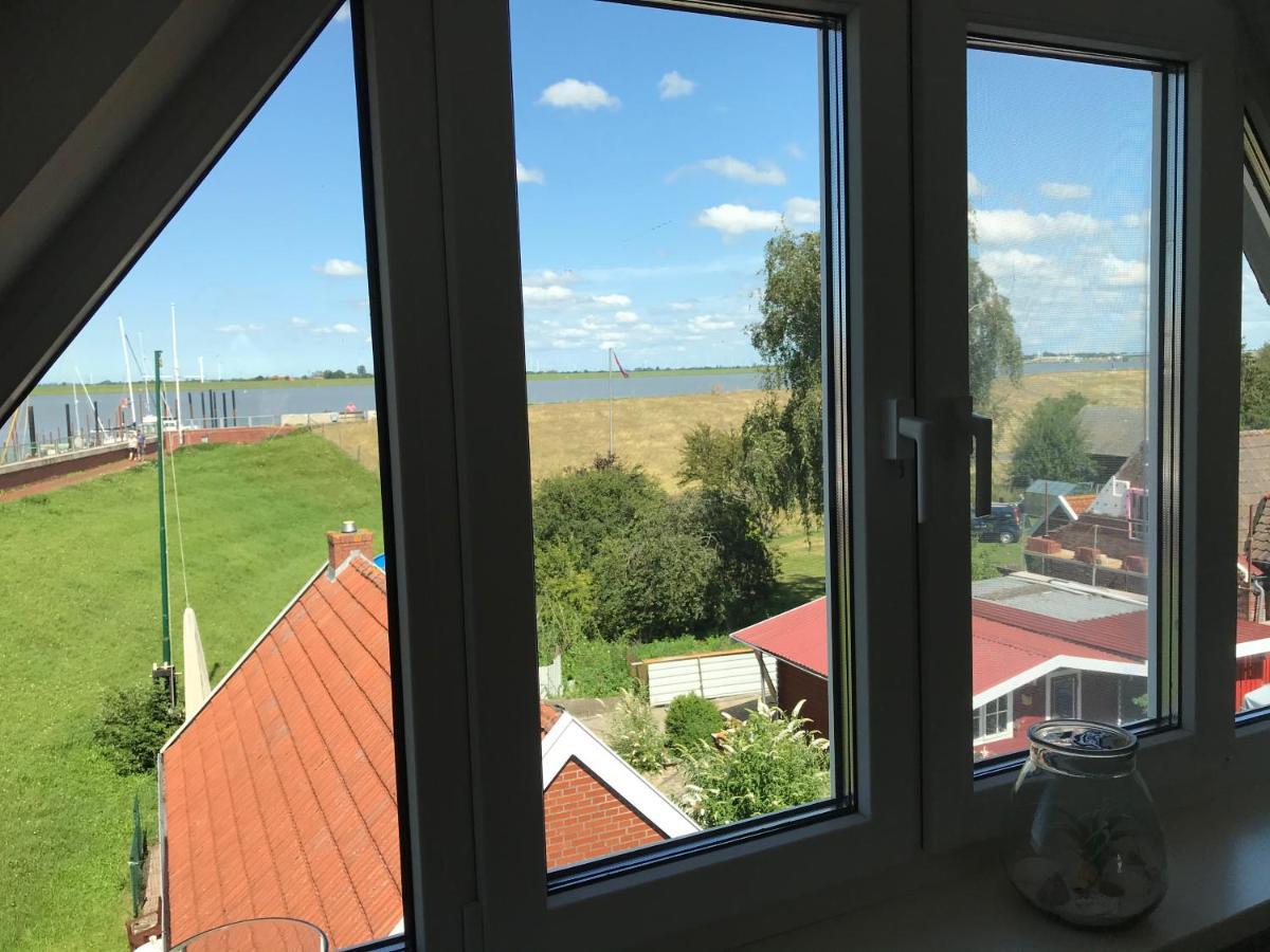 Vier Sterne am Hafen, Ditzum Exterior foto