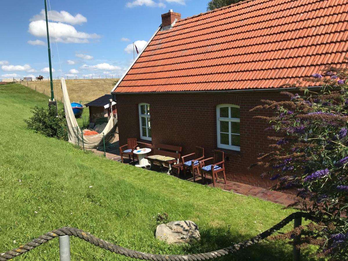 Vier Sterne am Hafen, Ditzum Exterior foto