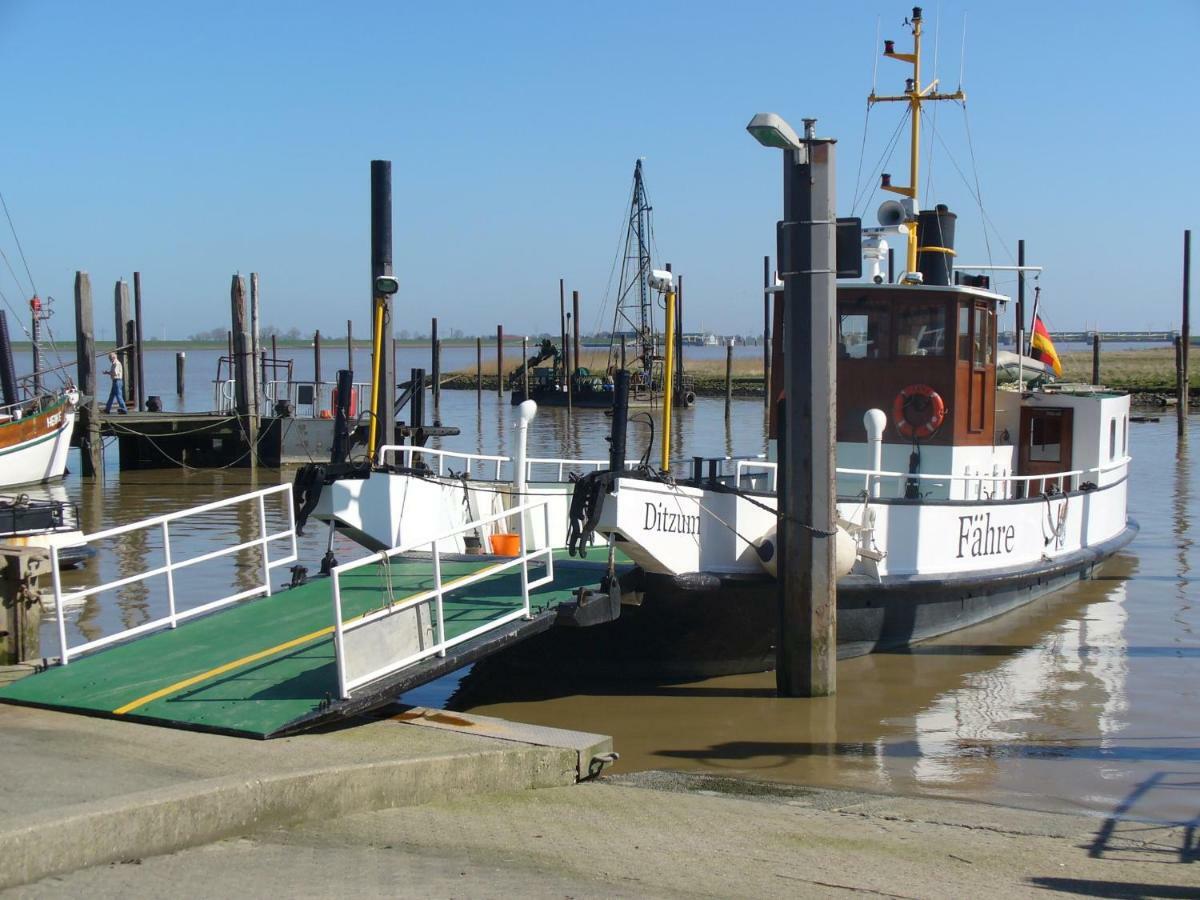 Vier Sterne am Hafen, Ditzum Exterior foto